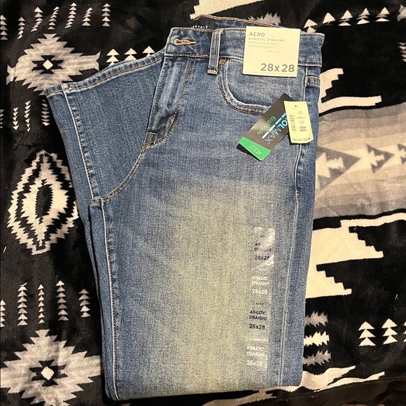 Aeropostale Men's Straight Jeans - Blue - Picture 1 of 2